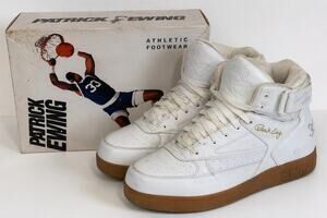 Ewing Athletics Orion White Gum Patrick Ewing Men's 11.5 High Top Sneakers Box